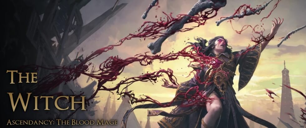 poe2 blood mage ascendancy official display